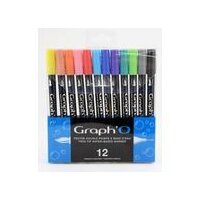 GRAPHO Pinselmarker 12er Set