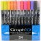 GRAPHO Pinselmarker 24er Set