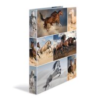 Motiv-Ringbuch A4 Karton 4D-Ring - Pferde