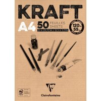 Clairefontaine "KRAFT" Zeichenpapierblock A4 50...