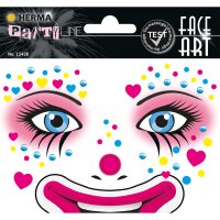 Face Art Sticker - Clown Clown Annie