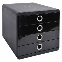 Pop-Box Classic schwarz/silber