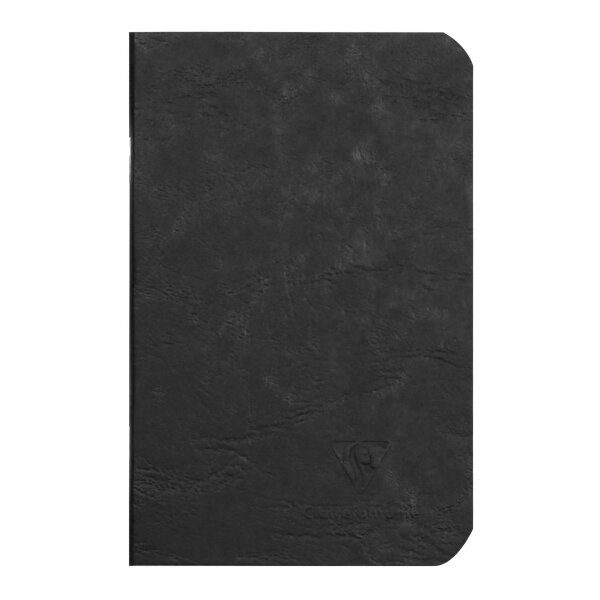 Clairefontaine "Age Bag" Heft 9x14cm 48 Blatt uni - schwarz