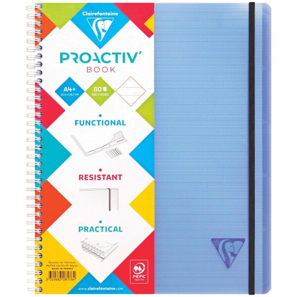 Proactiv Lini 22,5x29,7 80Bl lin+Rd