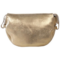 Tasche rd Wildleder 16x9x23 Gold