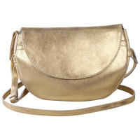 Tasche rd Wildleder 16x9x23 Gold