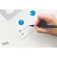 6 Einladungskarten, 3 Stickerbogen