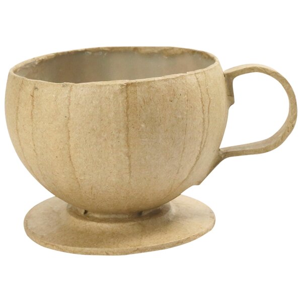 Pappmache runde Tasse 6 cm