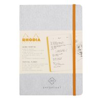 RHODIA Perpetual A5 64bl 90g Silber