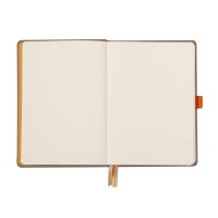 Notizbuch Hardcover A5-240 Seiten, 90g/qm dotted elfenbein - taupe