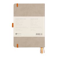 Notizbuch Hardcover A5-240 Seiten, 90g/qm dotted elfenbein - beige