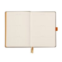 Notizbuch Hardcover A5-240 Seiten, 90g/qm dotted elfenbein - beige