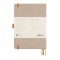 Notizbuch Hardcover A5-240 Seiten, 90g/qm dotted elfenbein - beige