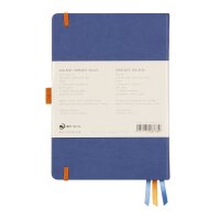 Notizbuch Hardcover A5-240 Seiten, 90g/qm dotted elfenbein - zaphir-blau