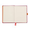 Notizbuch Hardcover A5-240 Seiten, 90g/qm dotted elfenbein - himbeer