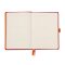 Notizbuch Hardcover A5-240 Seiten, 90g/qm dotted elfenbein - mohn-rot