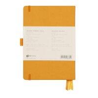 Notizbuch Hardcover A5-240 Seiten, 90g/qm dotted elfenbein - orange