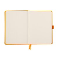 Notizbuch Hardcover A5-240 Seiten, 90g/qm dotted elfenbein - orange