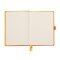 Notizbuch Hardcover A5-240 Seiten, 90g/qm dotted elfenbein - orange