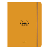 Rhodia UnlimitedA5+ 60bl L+R orange