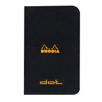 Rhodia Heft 7,5x12 24Bl DOT 80g sw