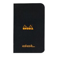 Rhodia Heft 7,5x12 24Bl DOT 80g sw