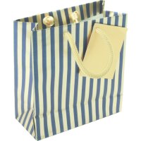 Tasche 12x4,5x13,5 Nblau gestreift