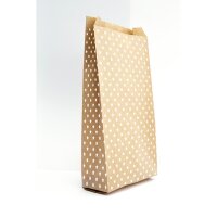 Pck 50 Tasche Kraft 15x31+6cm Stern