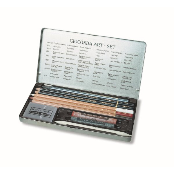 Künstler- Set Gioconda Art-Set - 10- teiliges Metalletui