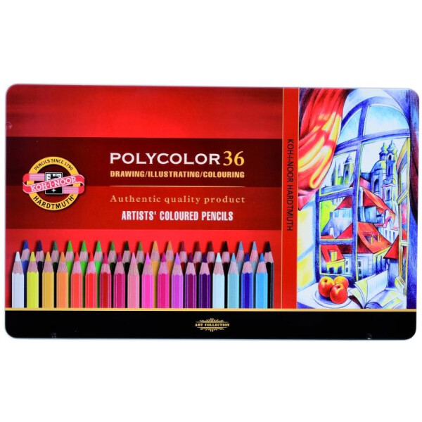 Polycolor- Künstlerfarbstifte 36er Set im Metalletui
