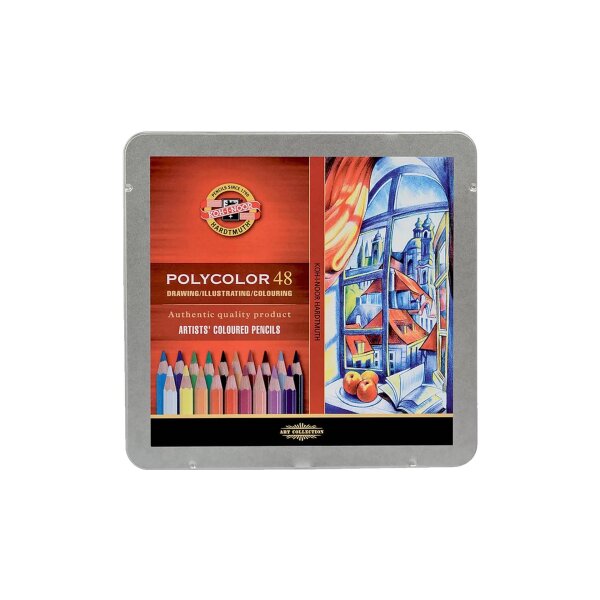 Polycolor- Künstlerfarbstifte 48er Set im Metalletui