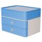 SMART-BOX PLUS ALLISON, Schubladenbox mit 2 Schubladen und Utensilienbox, sky blue