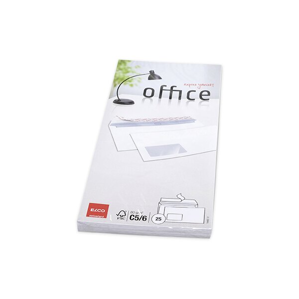 Office CelloZip mit 25 Kuverts, HK,  C5/6 DL - weiss