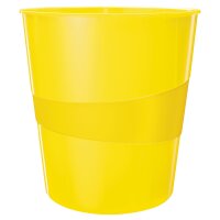 Papierkorb WOW aus Kunststoff 15 Liter - gelb