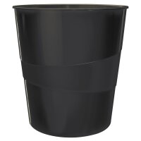 Papierkorb WOW aus Kunststoff 15 Liter - schwarz