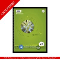 Collegeblock Green Lin27 A4 80 Blatt 70 g/qm 9mm liniert...