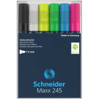 Glasboardmarker Maxx 245 6er Etui, farbig sortiert