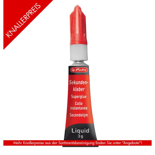 Sekundenkleber Liquid 3g Metalltube Cyanacrylat HW Blisterk