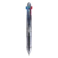 Kugelschreiber 4-farbig transparent 1 Stück auf Blisterkarte
