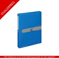 Sammelbox A4 PP opak blau Rückenbreite 4cm,...