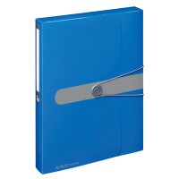 Sammelbox A4 PP opak blau Rückenbreite 4cm,...