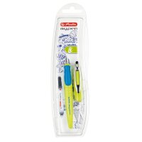 Füllhalter my.pen Feder L - lemon/blau