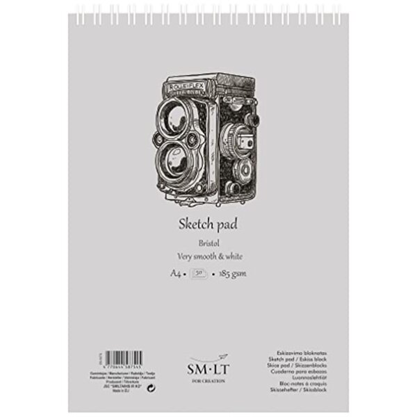 Spiralblock Authentic Bristol Papier, extra weiß, DINA4,...