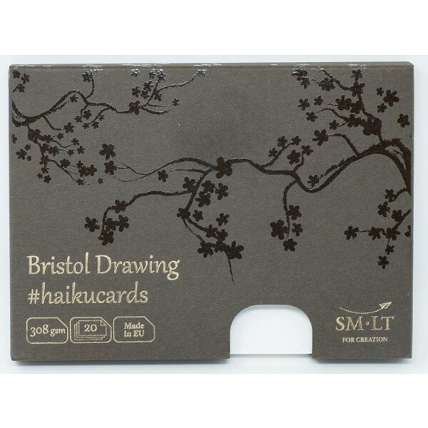 Bristolkarten Premium 14,7x10,6 cm - #haikucards - 308g/qm, 20 Stück