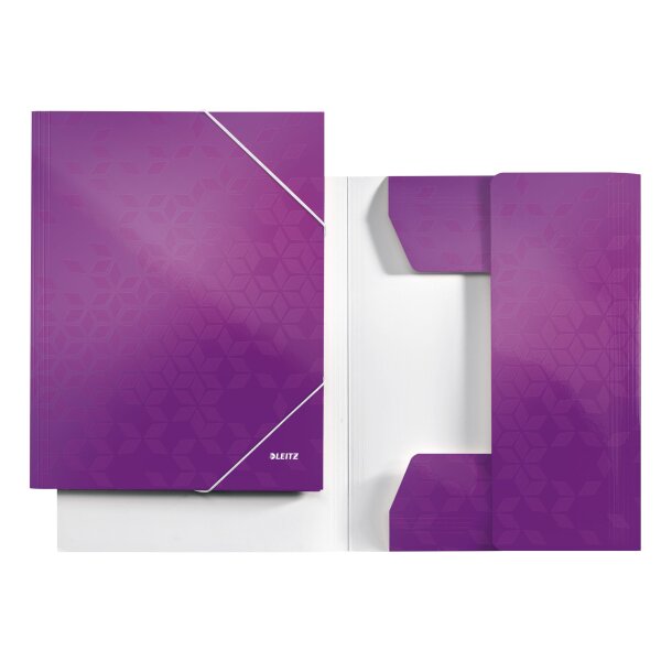 Karton-Eckspannermappe WOW A4 - violett