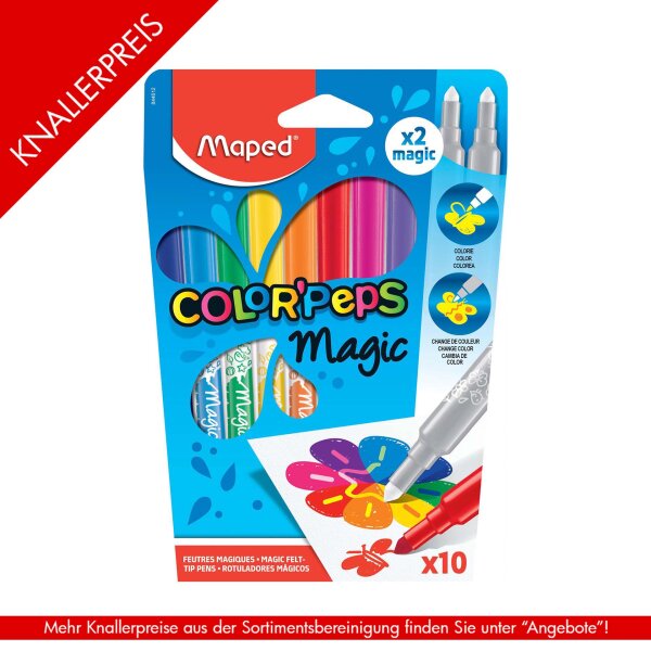 Magic-Filzstift ColorPEPS x10 + 2 Farbwechselstifte -