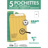 Tasch Adhéc 229x324 Kraft 90g Pck 5