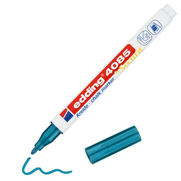 Kreidemarker 4085 Rundspitze 1-2 mm - blau-metallic