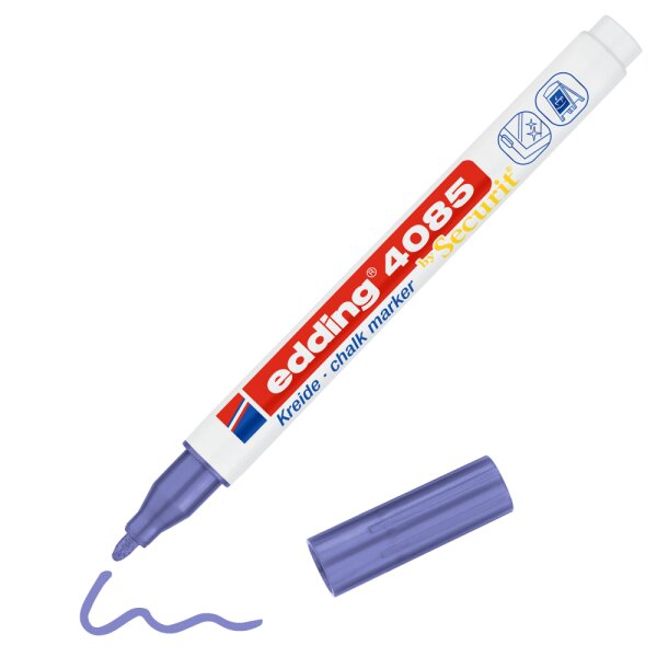 Kreidemarker 4085 Rundspitze 1-2 mm - violett-metall