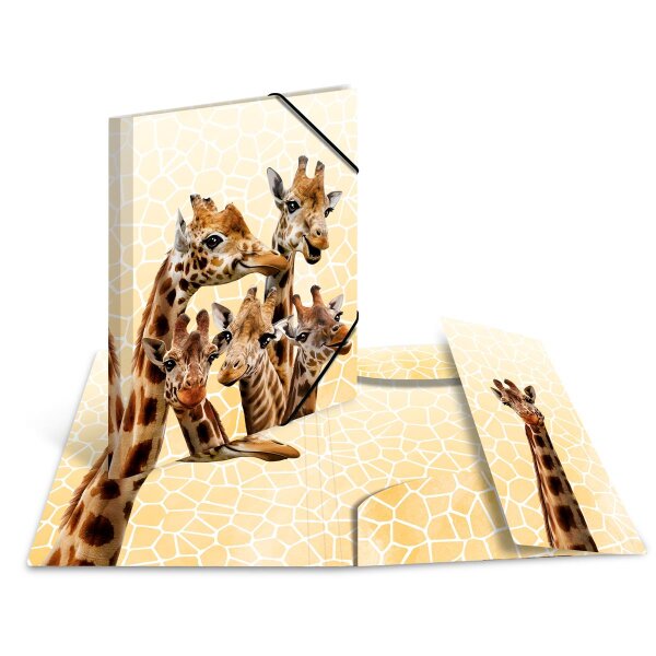 Sammelmappe A4 PP exotische Tiere - Giraffe